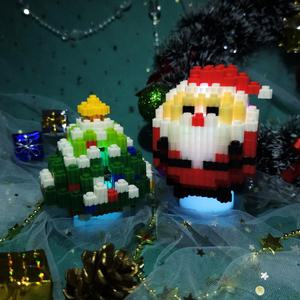 디폼 끼우기블럭 동글동글 크리스마스 LED 무드등 만들기 - 옵션