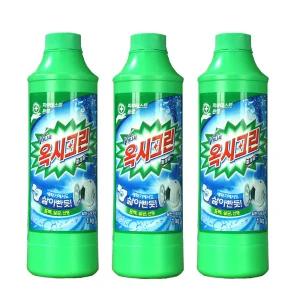 옥시크린 표백제 세탁세제 1kg 용기 3개 세탁보조제