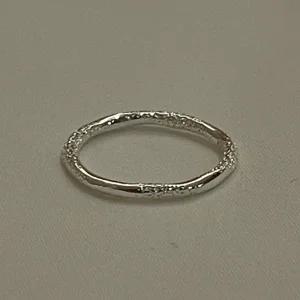 925실버 텍스쳐 실반지 Frost 데일리 호수반지