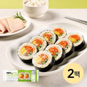 [허닭] 현미곤약 닭가슴살햄 계란 김밥 2팩