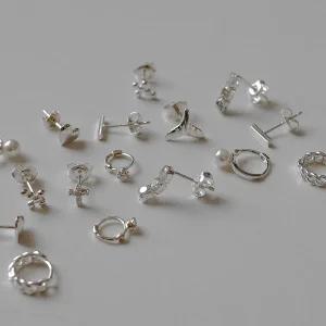 925실버 미니귀걸이모음 데일리 큐빅 은볼 진주 스틱 귀걸이