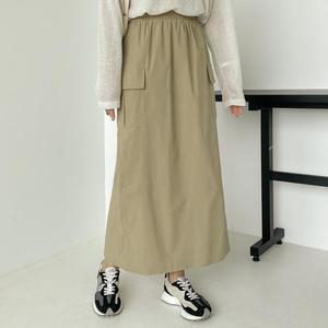 [시크릿라벨] 나일론밴딩카고롱스커트