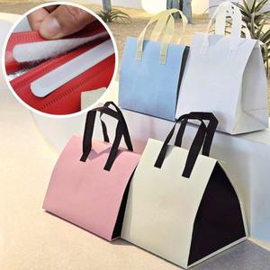 (벨크로타입) 더캠핑 케이크 일회용 보냉백 미니 은박 손잡이 부직포 배달 보냉팩 10장