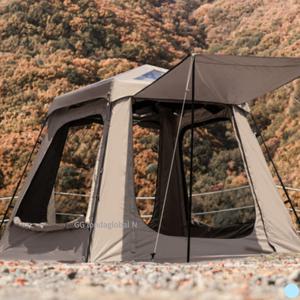 로티캠프 텐트 원터치 쉘터 캠핑 빅스퀘어 바닥 탈거