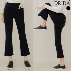 [하프클럽/] 여성 겨울 슬림 트임 부츠컷 기모 밴딩 팬츠 40-50대 미시 중년여