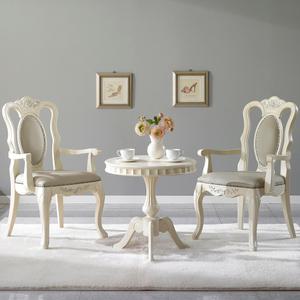 가구대장 클라라 W600 크림 화이트엔틱 부부 티테이블 세트 CL-51