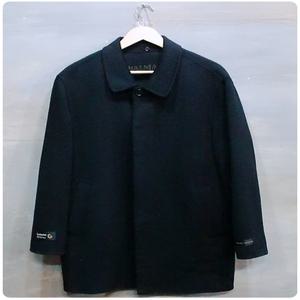 90s 발망 패딩 라이너 울 캐시미어 핸드메이드 하프 코트 (남성95)