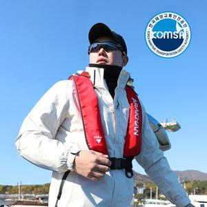 아라칸 해양수산부 형식승인 어선용품 착용성 향상성 팽창식 구명조끼 F003