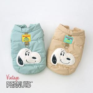 패리스독 피너츠빈티지하네스패딩 강아지옷 애견의류