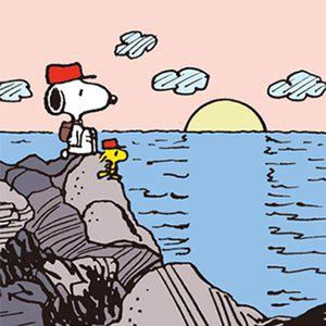 DIY 그리기 페인팅 피너츠 스누피 해돋이 25X25 (WFFTETV)