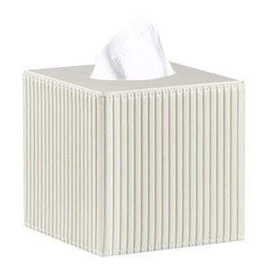 책상 커피 큐브 PU 장식 커버 가정용 정리함 박스 사이즈 사각 테이블 자동차 나이트스탠드 세면대용 플러스 홀더 티슈 및 냅킨 가죽 사무용 디스펜서
