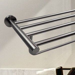 [기타]스텐 WUMKKXAK 2단 수건걸이 다크그레이 SUS304 스텐 수건선반