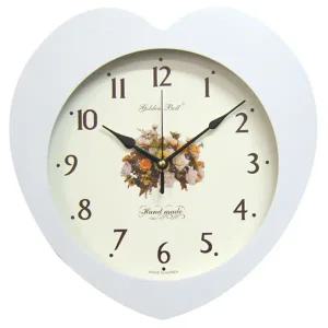 PM4342 퓨어 하트 무소음 플라워 벽시계 화이트 국산