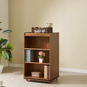 파로마 홈즈 에덴 원목 이동식 회전형 3단 책장 HSF020