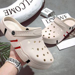 남여공용 밑창 배색 방수 샌들 쿠션 뮬슬리퍼 블로퍼