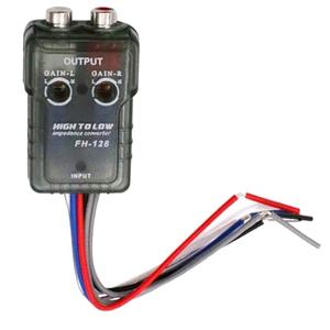 하이 레벨 스피커 신호-로우 RCA 어댑터 카 오디오 하이-로우 서브우퍼 변환기