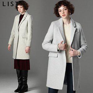 [리스트][리스트(LIST)] 마이크로 체크 테일러드 고함량 울 코트 (택가격:428000원)