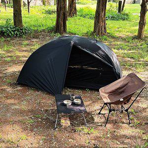 [위오] 제네스돔 1P 백패킹텐트 블랙 더블월 1인 돔텐트 솔캠 이너메쉬 원단