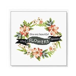 [셀러허브 패션][JHQS905W_52AG]보석십자수 비즈 러브블룸 30X30