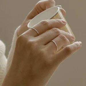 925실버 러프 텍스쳐 실반지 데일리 열손가락반지 엄지링 애끼링