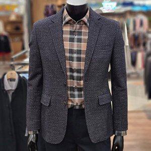 [셀러허브 1]런던포그 HC05 헤링본 울저지 자켓 헤링본 울저지 슬림핏 자켓 JHWJC772