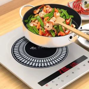 In Cucina 인쿠치나 인덕션 쿠킹매트 보호매트 원형 받침대 덮개 패드 주방용품