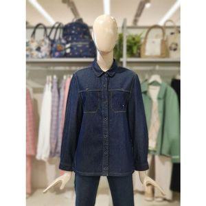 [갤러리아] 크로커다일레이디  자수 포인트 풀오픈 데님 셔츠 CLDFBL207