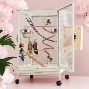 아크릴 앵무새장 케이지 상품 새집 날림장 조류 놀이터 새장 투명 앵무 버드케이지 가정용