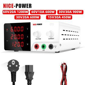 전원공급장치 고전력 450W1200W 옵션 벤치 DC 전원 공급 장치 조정 가능한 전압 전류 조정기 60V 20A 10A 1