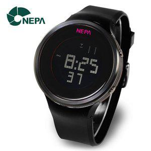 [네파] 군인 군대 패션 방수 마라톤 남성 전자시계 N232-블랙핑크