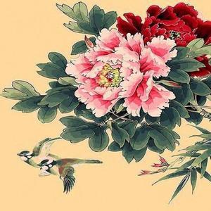 피포페인팅 유니Q064 목단향 DIY명화그리기 액자 셀프페인