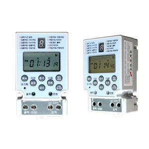 신성 소형 디지털 타임스위치 SST-34SD 4단자 미니타이머 판넬형 일주일 24시간 간판 시간조절