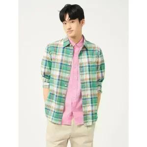 [빈폴] 마드라스 체크 셔츠 - 애플그린 (BC5364C26K)