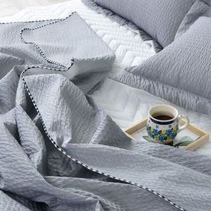 [NS홈쇼핑]카이 멜로 시어서커 여름이불 홑이불+패드+베개커버 침구 세트 슈퍼싱글 SS..[35171810]