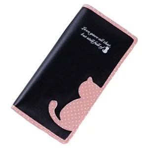 초등장지갑 심플 여학생 인조PU DORT 미니클러치 블랙-WAC2A2B