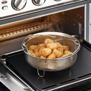 [바겐슈타이거] 펀칭 스텐304 삼발이 찜기 18cm 찜받침 찜망 오븐 에어프라이어 사용