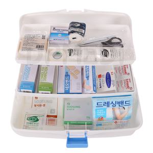 가정용 구급함 구급약상자 비상 약통 화이트 대형 19종세트