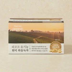 [피코크] 유기농 현미 하동녹차 50T
