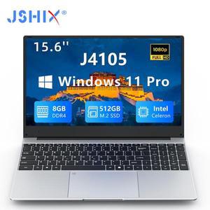 Intel Celeron J4105 노트북 15.6 인치 IPS 8GB DDR4 512GB 1TB SSD Win11 지문 잠금 해제 0.5s 사무실 연