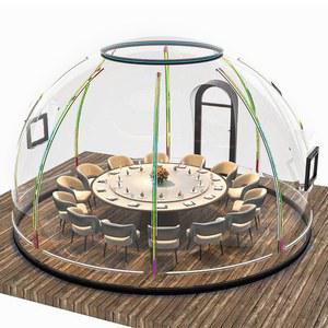 투명 돔텐트 쉘터 투명돔텐트 에어 하우스 보온 글램핑 캠핑