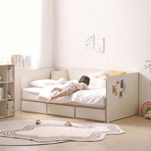 [기타][텐스페이스]도담 키즈 안전가드 데이베드 수납 서랍 침대 SS (독립매트포함) DO5121R(착불)