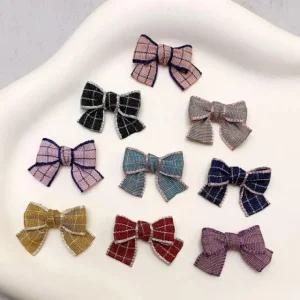 리본 포장 공예 꾸미기 부자재 체크 미니 혼합 20p (WFHVYQF)