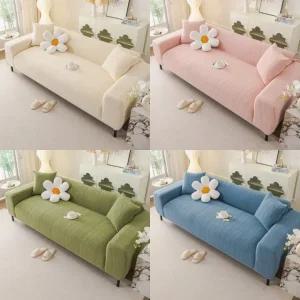 사계절 헤링본 쇼파커버 패브릭 거실 소파커버 가죽 카우치 커버링 쇼파패드 소파 덮개 천갈이 리폼 4인용