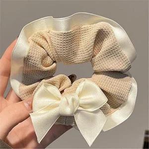 리본 머리끈 곱창밴드 스크런치 예쁜머리끈-WFB3BCD