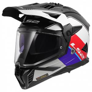 LS2 헬멧 MX702 PIONEER II RALLY GLOSS RED WHITE BLUE 풀페이스헬멧 온 오프 이너바이져 안티포그시스템