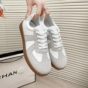 여성 독일군 스니커즈 데일리 꾸안꾸룩 감성 운동화-WFHQT3F