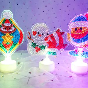 반짝반짝 보석십자수 아크릴 무드등 만들기 - 크리스마스 옵션