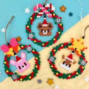 디폼블럭 LED 동물 크리스마스 리스 만들기(옵션)