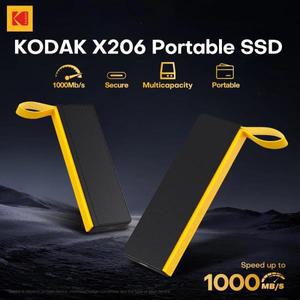KODAK X206 1TB 외장형 SSD 하드 드라이브 USB 3.2 1000 메가바이트/초 휴대용 미니 노트북 데스크탑
