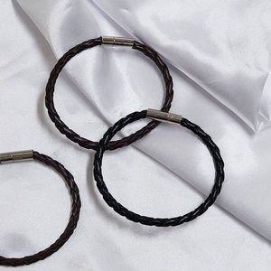 패션팔찌 PU 가죽 로프 팔찌 남성용 액세서